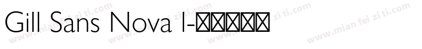 Gill Sans Nova l字体转换